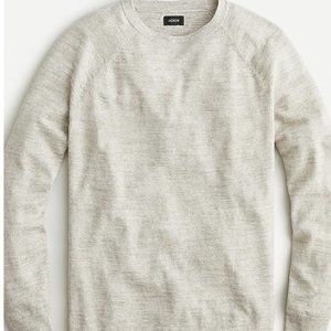 J. Crew men's grey Linen-cotton sweater